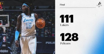 世界杯高清直播-詹眉继续缺阵 人手短缺湖人三连败继续坠落